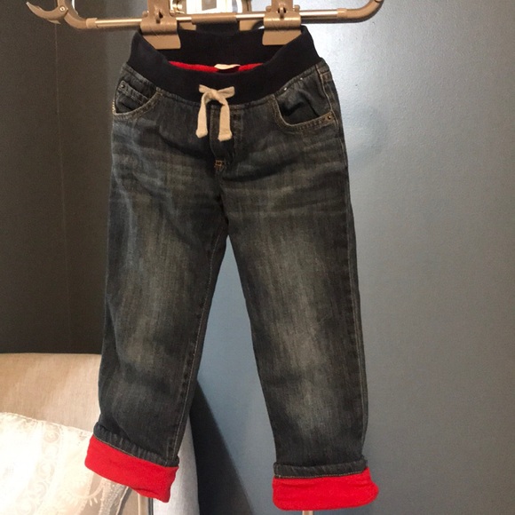 baby fleece lined jeans